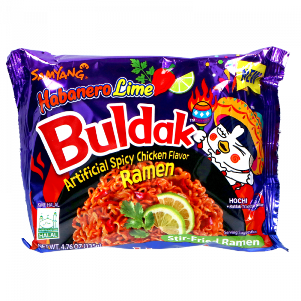 Buldak Ramen Hot Kurczak Habanero Limonka