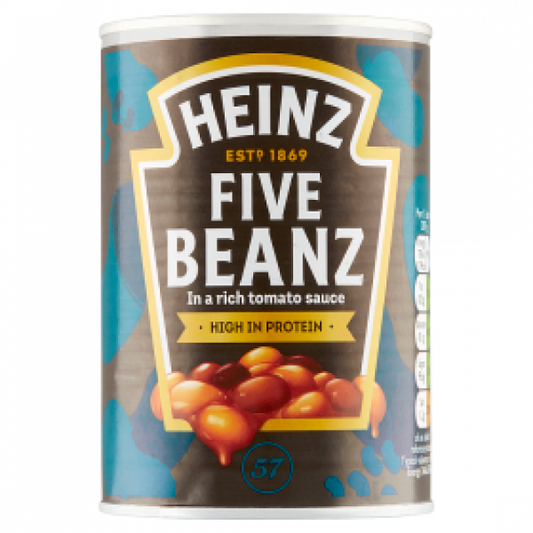 HEINZ Five Beanz - 5 rodzajów fasoli w sosie pomidorowym 415g